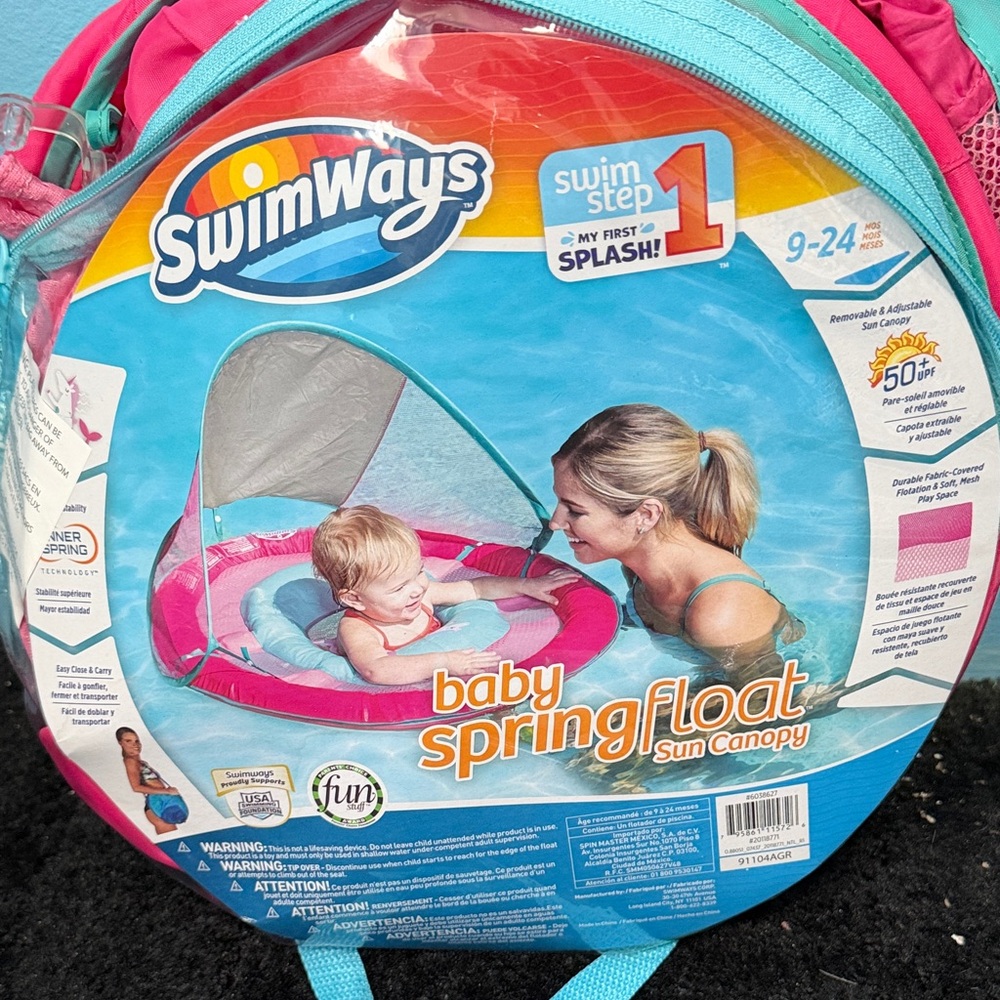 Baby SpringFloat Sun Canopy - Pink